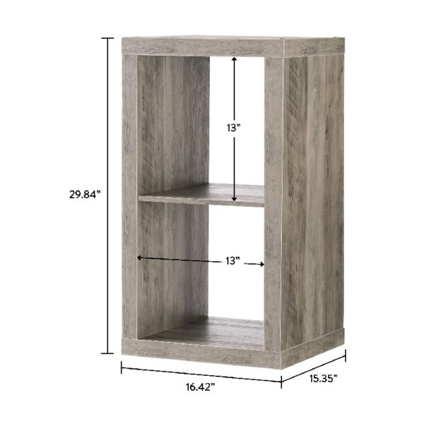 2 Cube Storage Organizer, Charcoal