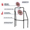 AR500 Spinner Target, Large Frame, White, Steel, Shooting Practice Targets, 4