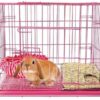 Tfwadmx Rabbit Grass House, Extra Large - Natural Hand Woven Seagrass Play Hay Bed, Hideaway Hut Toy for Bunny Hamster Guinea Pig Chinchilla Ferret