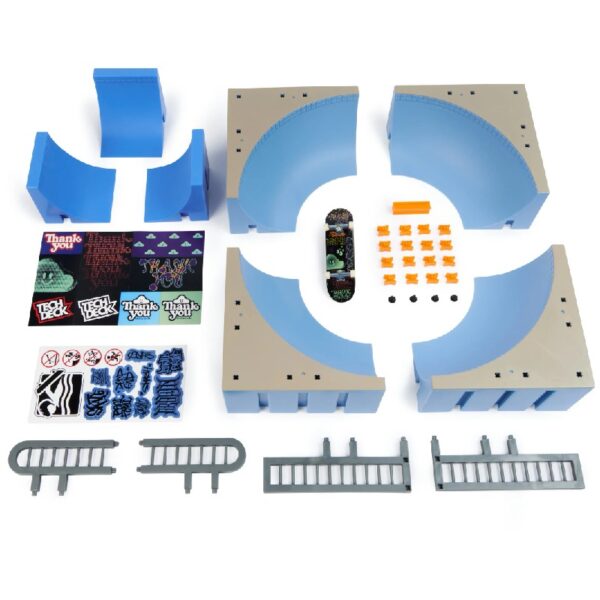 X-Connect Mega Bowl Park Creator Fingerboard Ramp Playset, For Ages 6 and up