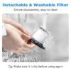 Cordless Handheld Car Vacuum, Portable Vacuum Cleaner, 8KPA Powerful Suction for Car and Pet Hair