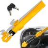 Steering Wheel Lock - Heavy Duty Antitheft Device and Car Security Lock with Adjustable Locking and 2 Keys -for Auto/SUV/Van/Truck