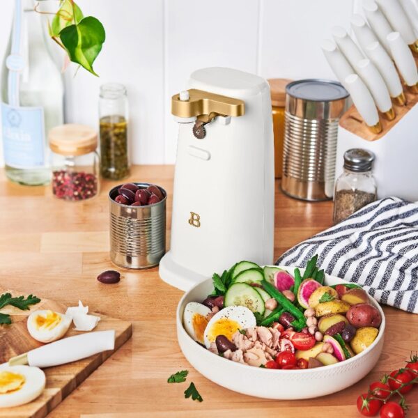 Easy-Prep Electric Can Opener, White Icing by Drew Barrymore