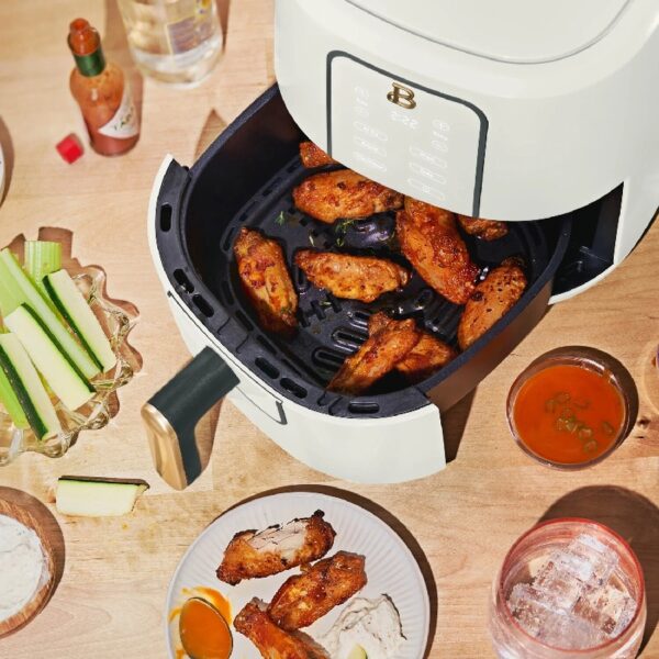 3 Qt Air Fryer with TurboCrisp Technology, White Icing by Drew Barrymore