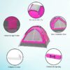 2-Person Dome Tent- Rain Fly & Carry Bag- Easy Set Up-Great for Camping Backpacking Hiking & Outdoor Music Festivals by Wakeman Outdoors (Orange)