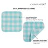20 Piece Kitchen Towel Set - Cotton Dish Towels, Heat Resistant Kitchen Mittens and Pot Holder Set, Apron for Women with Pockets , Absorbent Dish Towels for Kitchen Drying - Olive