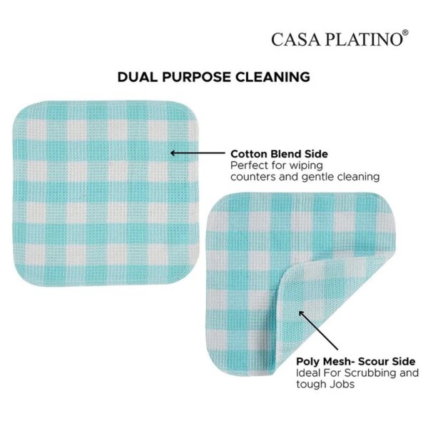 20 Piece Kitchen Towel Set - Cotton Dish Towels, Heat Resistant Kitchen Mittens and Pot Holder Set, Apron for Women with Pockets , Absorbent Dish Towels for Kitchen Drying - Olive