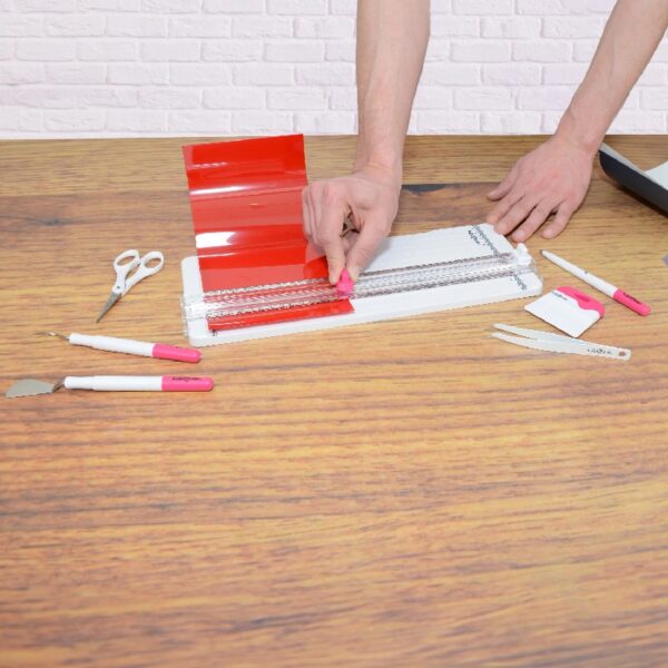 Hello Hobby New, Regular Size, Craft Vinyl Die-Cutting Accessory Tool Kit, Pink, 7 Count