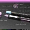 24 Flexible Brush Tip Acrylic Paint Pens Markers Set 1-7mm(PASTEL)
