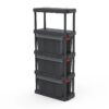 Black 5-Tier Plastic 68