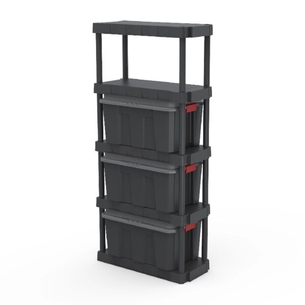 Black 5-Tier Plastic 68