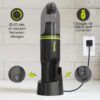 IonVac, Lightweight Handheld Cordless Vacuum Cleaner, USB Charging, Multi-Surface, New