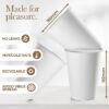 Disposable Coffee Cups with Lids 12 oz, 100 Count, To Go Coffee Cups for Hot Beverages