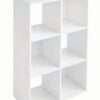6 Cube Storage Organizer, White