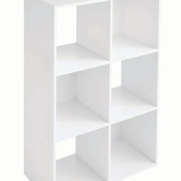 6 Cube Storage Organizer, White