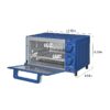 4 Slice Countertop Toaster Oven with 3 Settings, includes Baking Rack and Pan, Black, New