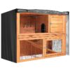 4FT Rabbit Hutch Cover Double Decker Pet Bunny Cage Waterproof Dustcover Outdoor Garden Patio