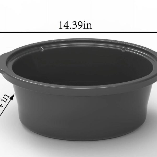 6 Quart Oval Slow Cooker, Stainless Steel Finish, Glass Lid, Model # MS54100112168S