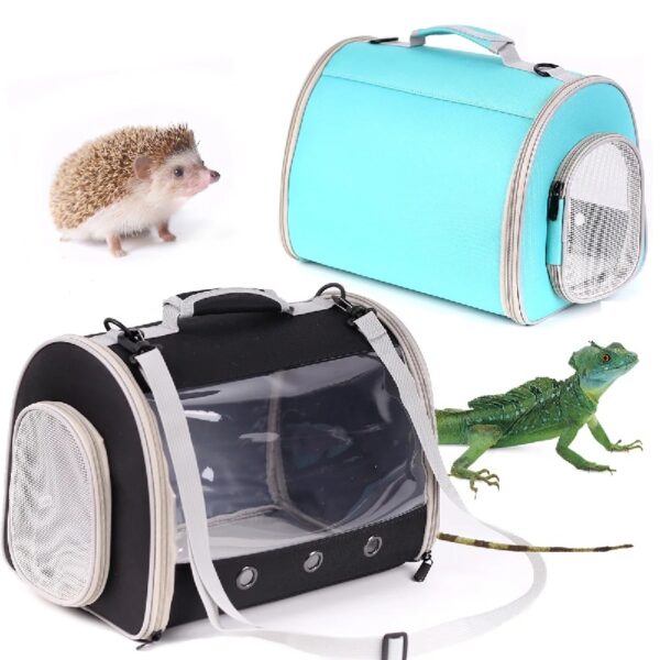 Bearded Dragon Travel Carrier Backpack,Lizard Backpack Carrier,Space Capsule Clear Bubble Window Astronaut Reptile Carrier Backpack for Guinea Pig,Sugar Glider,Bunny