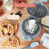 Rotating Belgian Waffle Maker, White Icing by Drew Barrymore