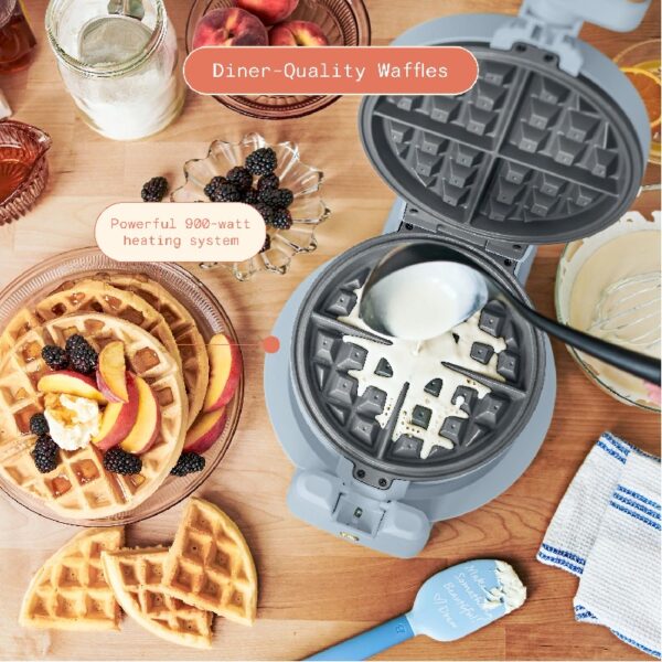 Rotating Belgian Waffle Maker, White Icing by Drew Barrymore