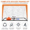 Kids Soccer Goal for Backyard, 4X3 ft Toddler Soccer Nets Training Equipment with Soccer Ball and 10 Soccer Cones, Portable Pop Up Soccer Set for Kids and Youth Games and Training Goals