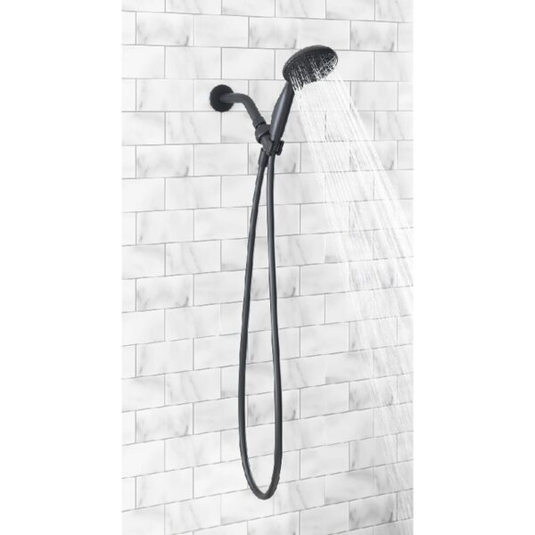 5-Setting Handheld Shower Head, Matte Black