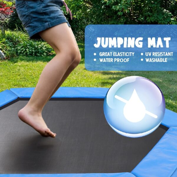55  Trampoline, Indoor Fitness Rebounder， for Outdoor Workout,Max Load 450lbs