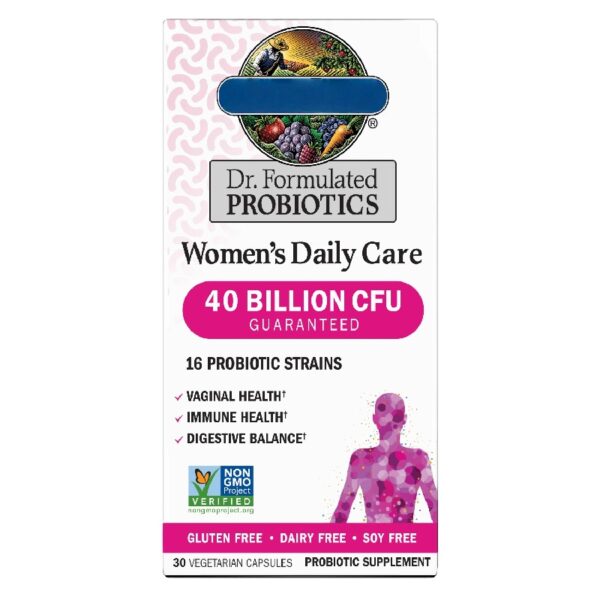 Dr. Formulated Women’s Health Daily Probiotics Vitamins for Digestive Gut Health and Immune Support, 30 Count​