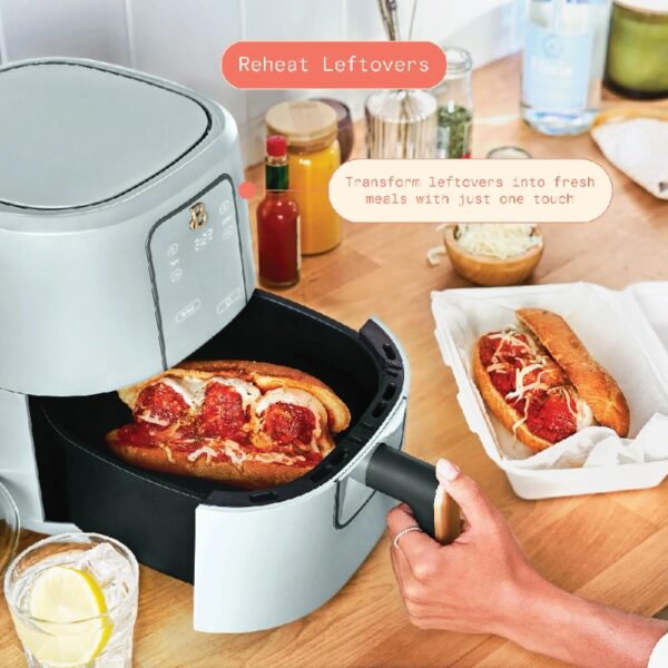 3 Qt Air Fryer with TurboCrisp Technology, White Icing by Drew Barrymore