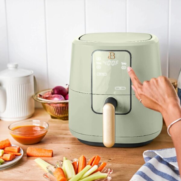 3 Qt Air Fryer with TurboCrisp Technology, White Icing by Drew Barrymore