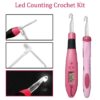Yarniss Crochet Hooks Set with Digital Counter, 17 Sizes Light Up Crochet Hooks 2.5mm-14.0mm