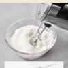 Hand Mixer Electric 6 Speed 300w Turbo Kitchen Handheld Mixer Self-Control Speed Stainless Steel for Easy Whipping Dough, Cream, Cake