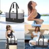 Travel Duffel Bag for Women, Large Weekender Overnight Bag, Carry-on Gym Bag with Separate Shoes Compartment, Mom Hospital Bags for Labor and Delivery with 2 Packing Cubes