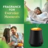 (2 pack)  Essential Mist Scented Oil Air Freshener Diffuser Device, Black, 1 Piece