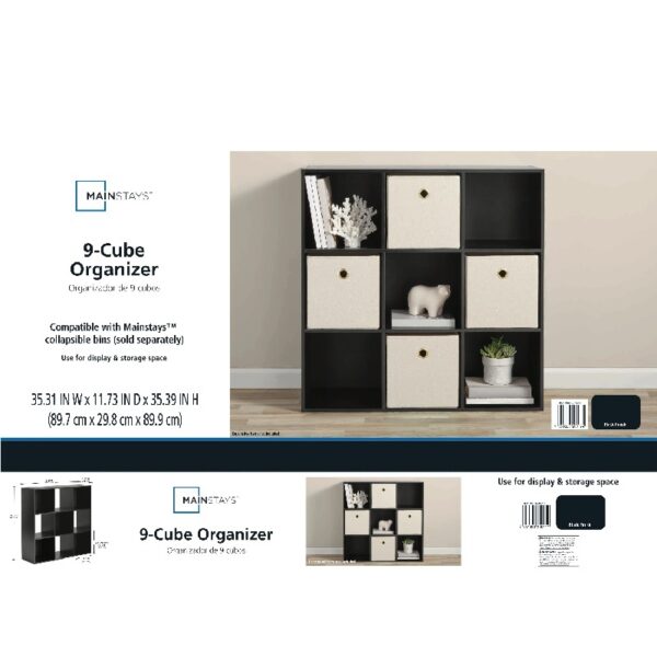 9 Cube Storage Organizer, Spring Pine