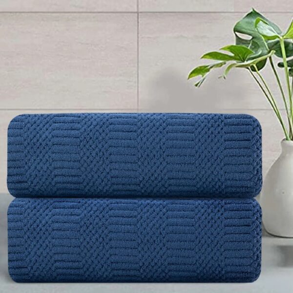 4 Pack Large Bath Towel Set 600 GSM Ultra Soft Oversized White Towel Set 35