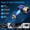 Handheld Vacuum Cleaner, 9000Pa Air Duster and Vacuum Cleaner with LED Light, Portable Cordless Car Vacuum with Multi-Nozzles, Mini Vacuum for Car, Office, Home