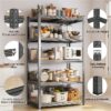 5-Tier Metal Boltless & Adjustable Storage Rack, Blue