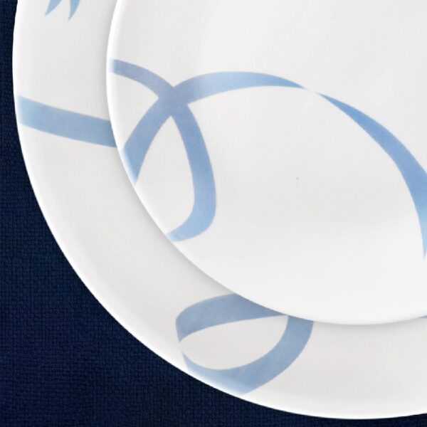 Blue Ribbons 12-Piece Glass Dinnerware Set (Service for 4)