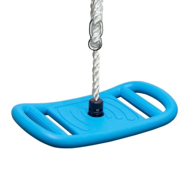 3-in-1 Kids Rope Swing with Monkey Bars - Outdoor Playground Swing Set for Backyard, Blue