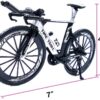 Mini Racing Bicycle Ornament Vehicles Mountain Bike Toy Model Decoration Crafts for Home (White#3)