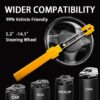 Steering Wheel Lock - Heavy Duty Antitheft Device and Car Security Lock with Adjustable Locking and 2 Keys -for Auto/SUV/Van/Truck