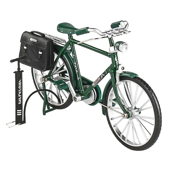 Mini Bike Toys, Simulation Vintage Bicycle Model Miniature Toys Retro Decoration for Collection & Bookshelf Display