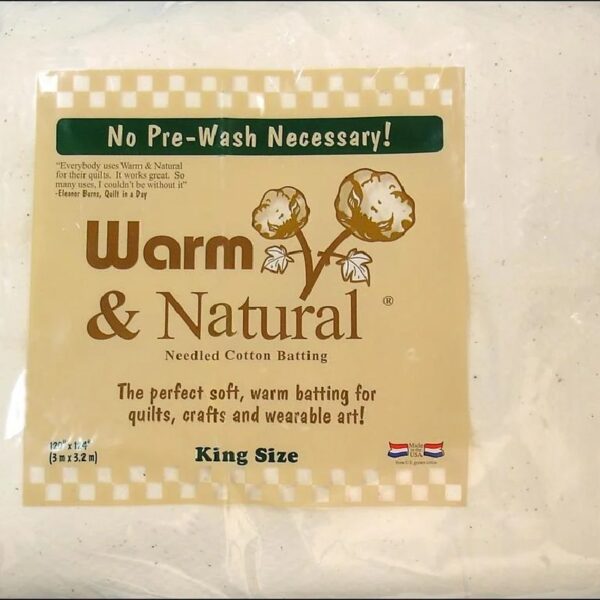Warm & Natural Cotton Batting King 120x124