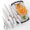 19PCS Kitchen Utensils Set for Cooking, 11 Cooking Utensils, 6 Knife set Beige,3 Utensil Sets,utensilios de cocina