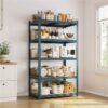 5-Tier Metal Boltless & Adjustable Storage Rack, Blue