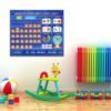 Circle Learning Time Center Pocket Chart Calendar Set Kids Children Educational Learning Toys