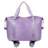 Expandable Luggage Bag With 360° Wheels Extra Large Capacity Wet/Dry Separation Ideal For Business Trips Gym Students And Travel