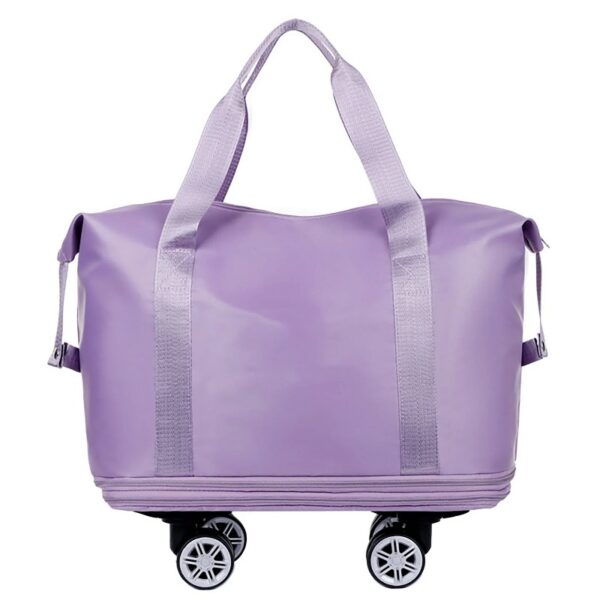 Expandable Luggage Bag With 360° Wheels Extra Large Capacity Wet/Dry Separation Ideal For Business Trips Gym Students And Travel